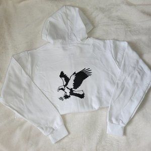 Eagle Print Full Zip Hoodie
